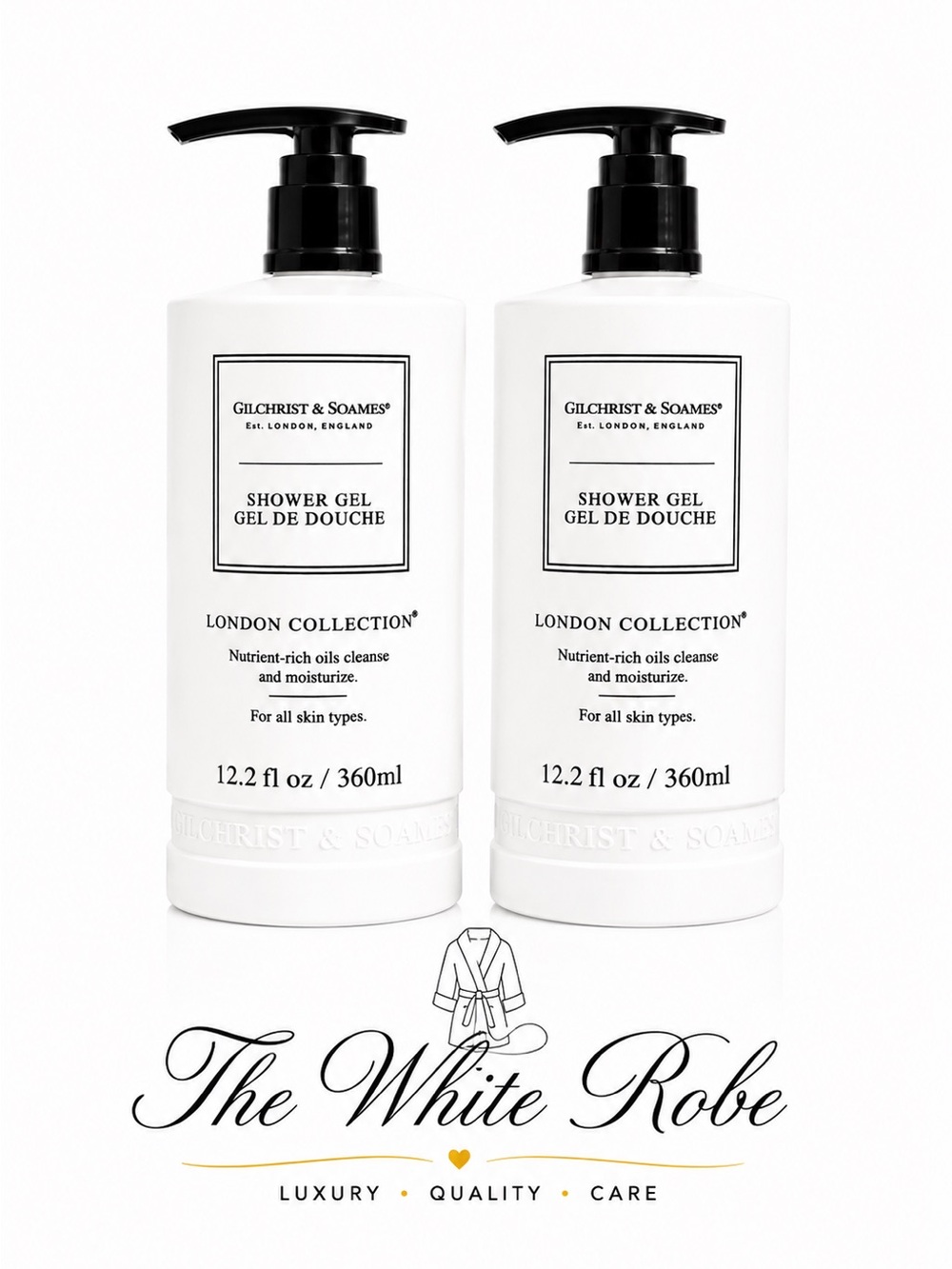 (2 PACK) SHOWER GEL GILCHRIST & SOAMES LONDON COLLECTION - 12.2 fl.oz